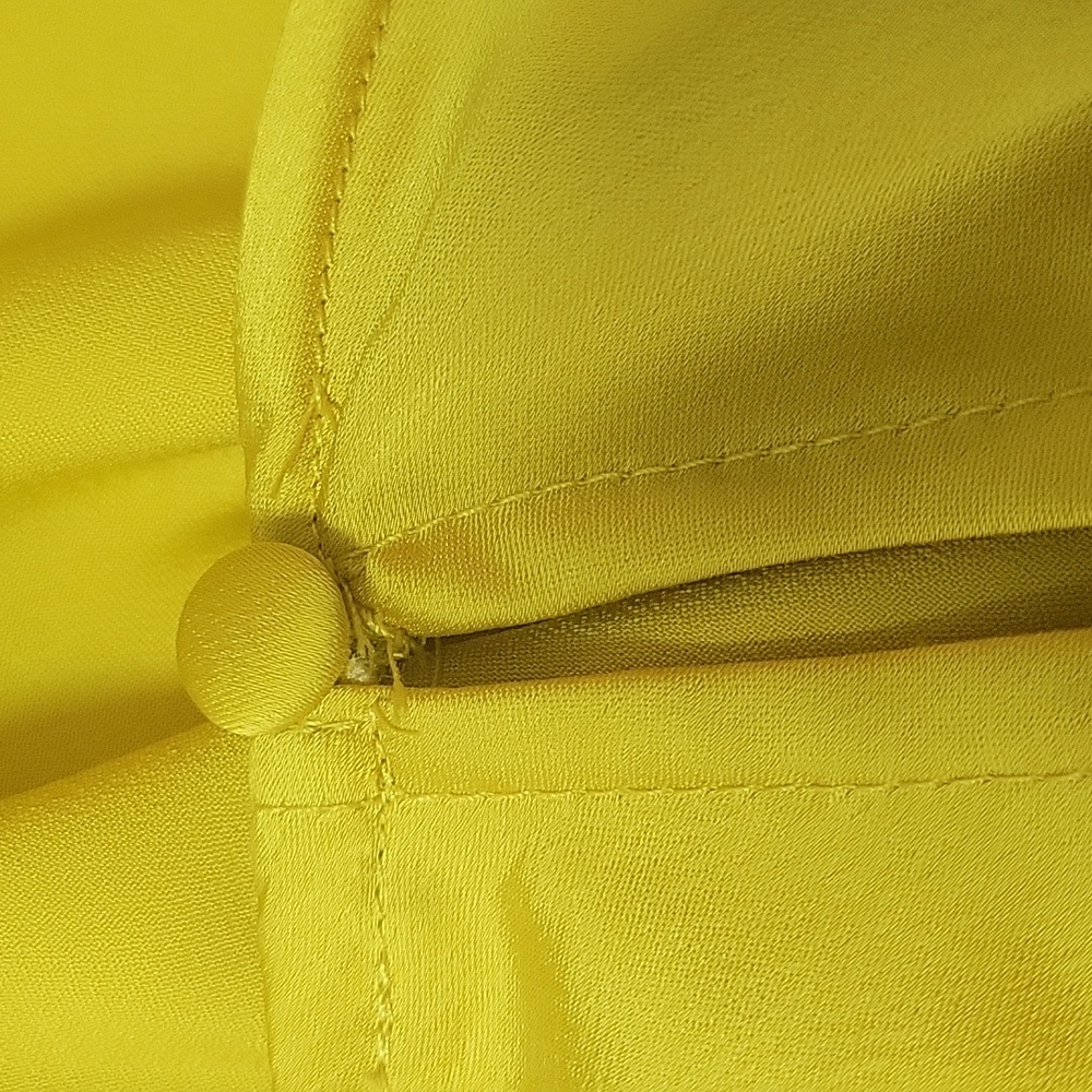 FUTURE COLLECTIVE WOMEN'S YELLOW MAXI SLIP DRESS SIZE M - Picture 11 of 13